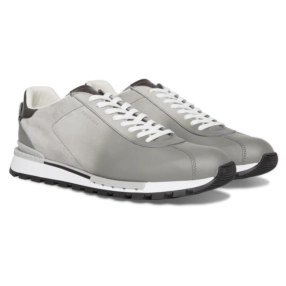 Berluti Fast Track Torino NWB Sneakers EU 40 FR 6 US 7 Light Grey Suede Leather
